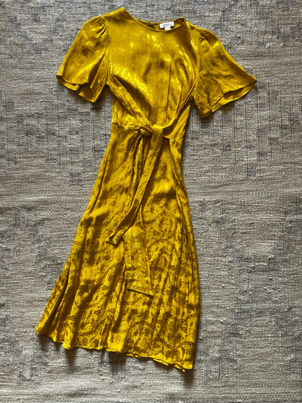 Monsoon Golden Yellow floral dress
